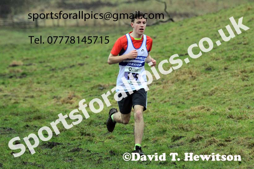 Mens under-17s 2022 North Eastern Harrier League, Thornley Farm, Peterlee, County Durham. Photo: David T. Hewitson/Sports for All Pics